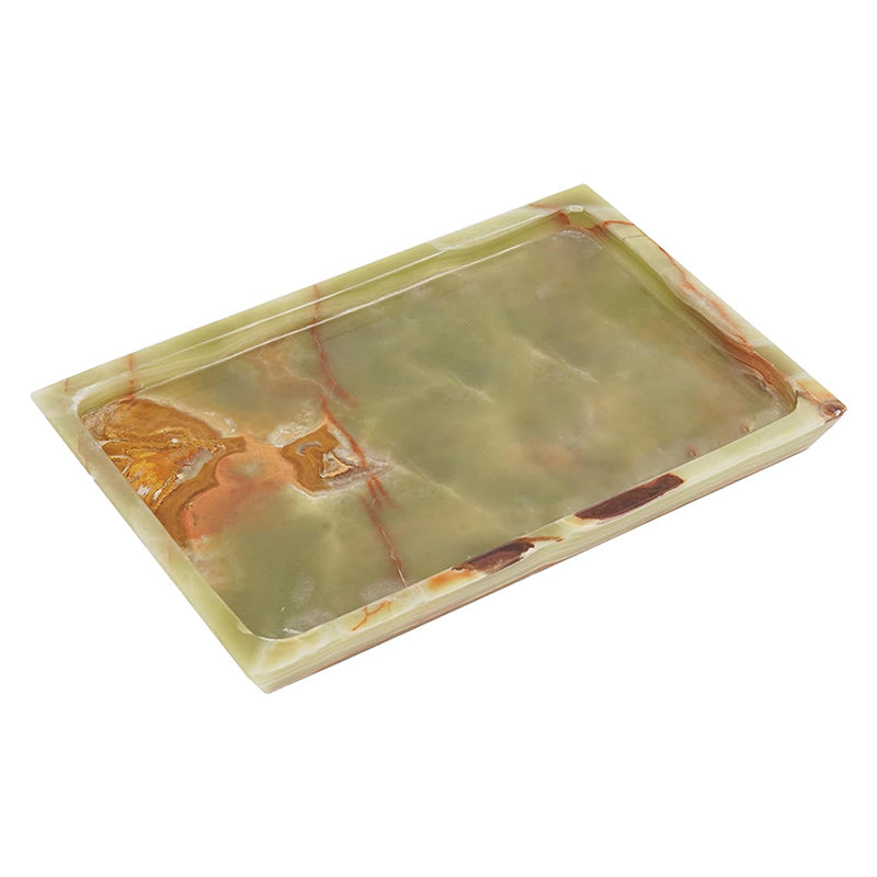 Fancy Natural Marble Rectangular Tray - Serving Tray-1