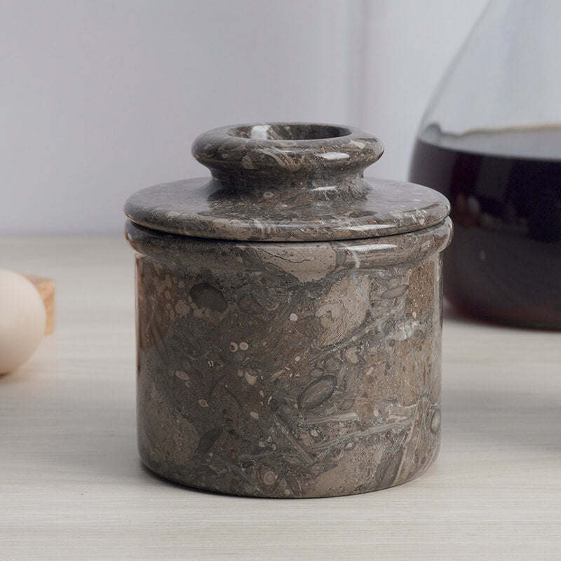 Natural Marble Butter Dish - Butter Crock-5