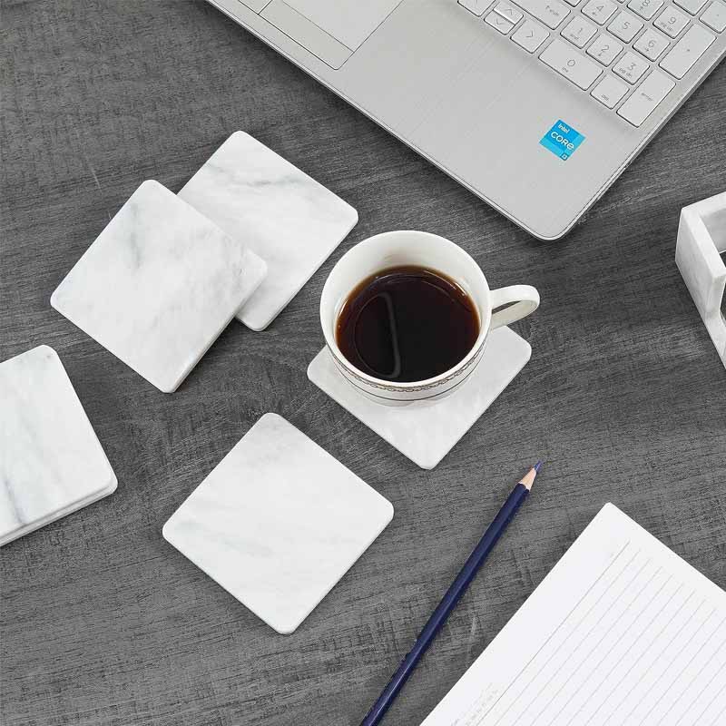 Full Square Coaster Set with Holder-6