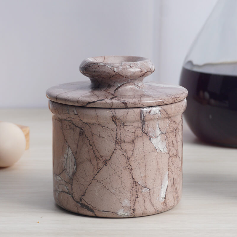 Natural Marble Butter Dish - Butter Crock-7